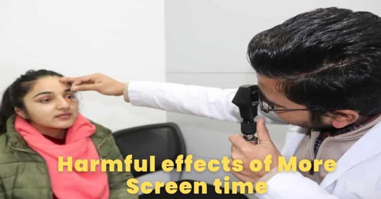 Harmful effects of More Screen time